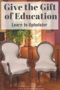 Learn to Upholster Victorian Chairs