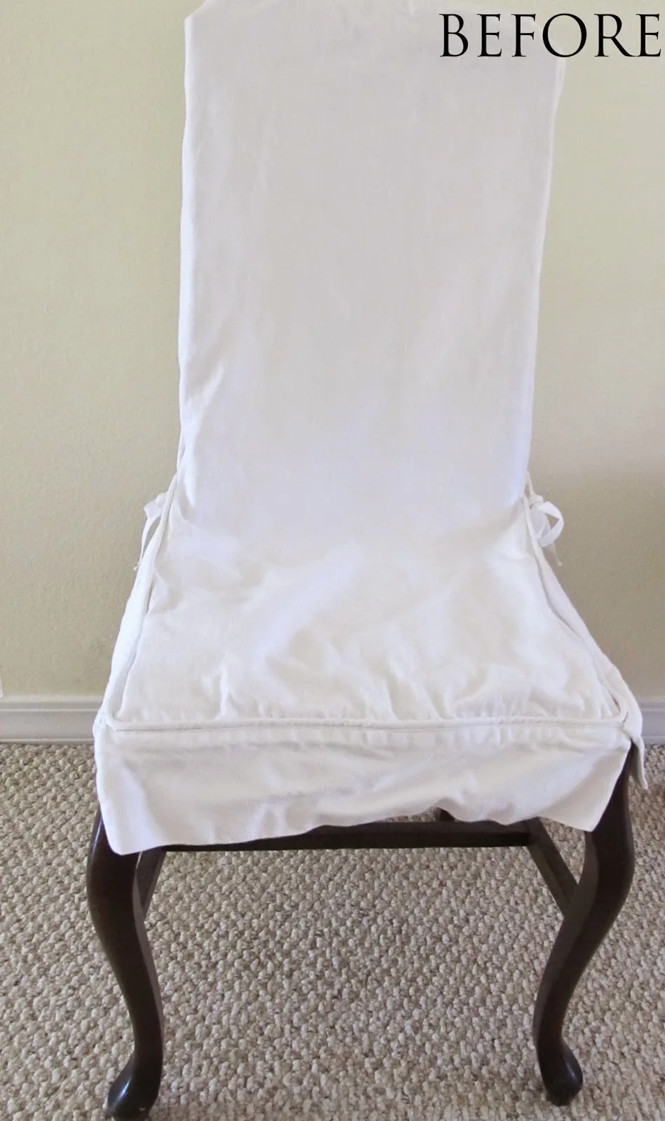 Front of old slipcover