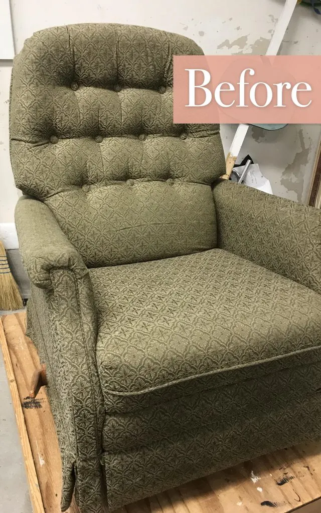 Image of Chair Before Slipcovers Chair Before