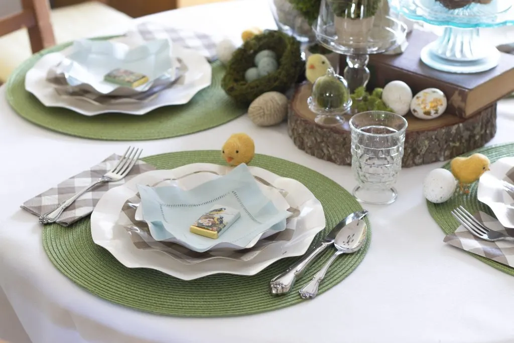 Table settings. Easter Tablescape, Easy Pretty Easter Table