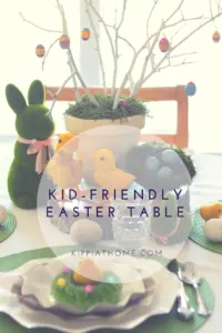 Easter Kid's Table, Easy and Simple