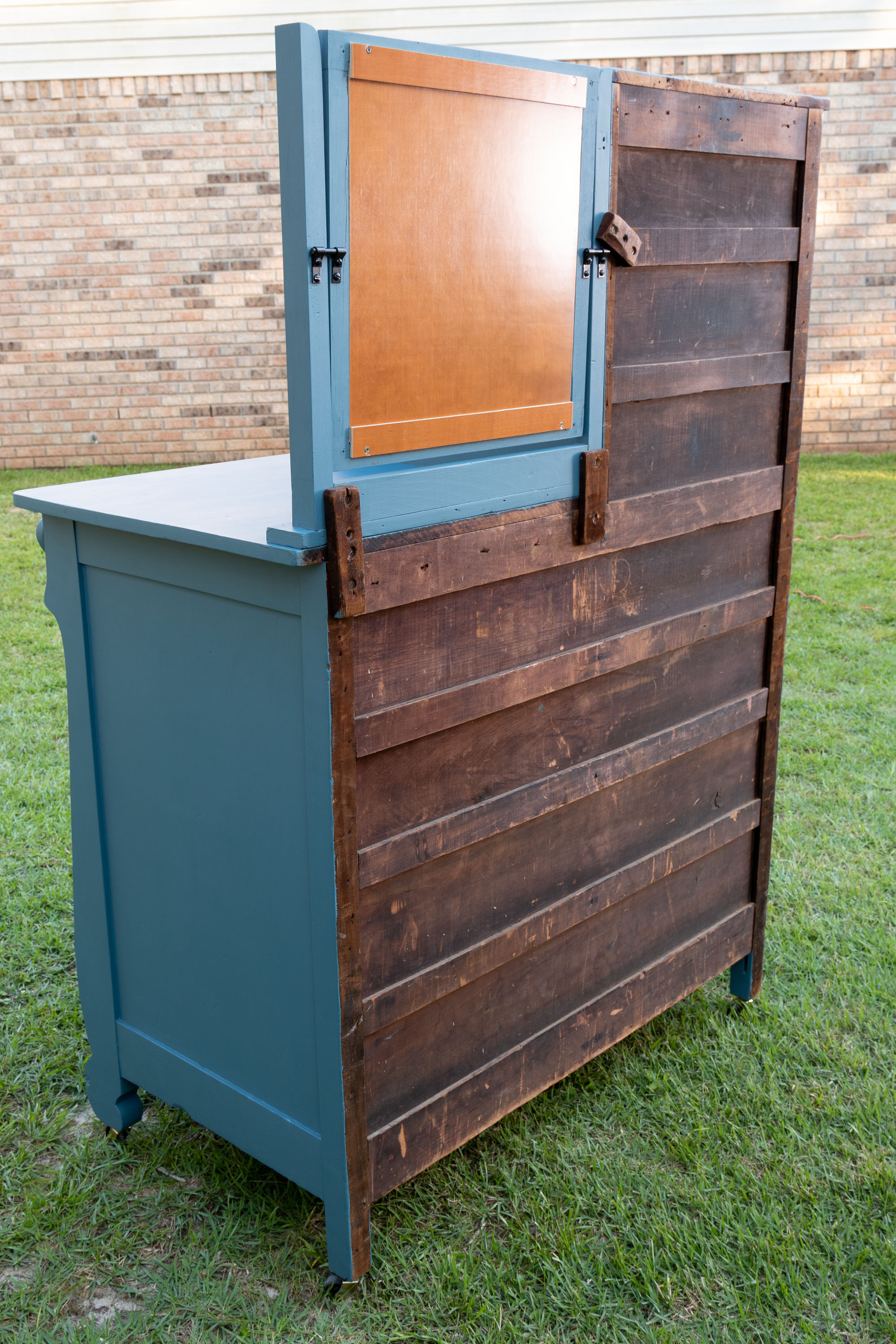 Antique Wardrobe Makeover and Restoration with Paint