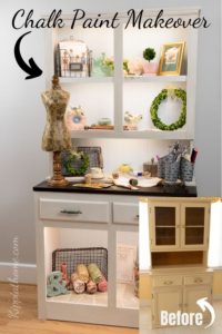 Chalk Painted Furniture Hutch