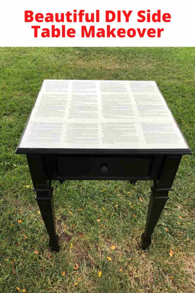 Amazing side table transformation Amazing side table transformation
