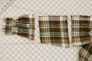 Shirt sleeve cut into pumpkins. Easy and cozy handmade fabric pumpkins. Shirt sleeve cut into pumpkins