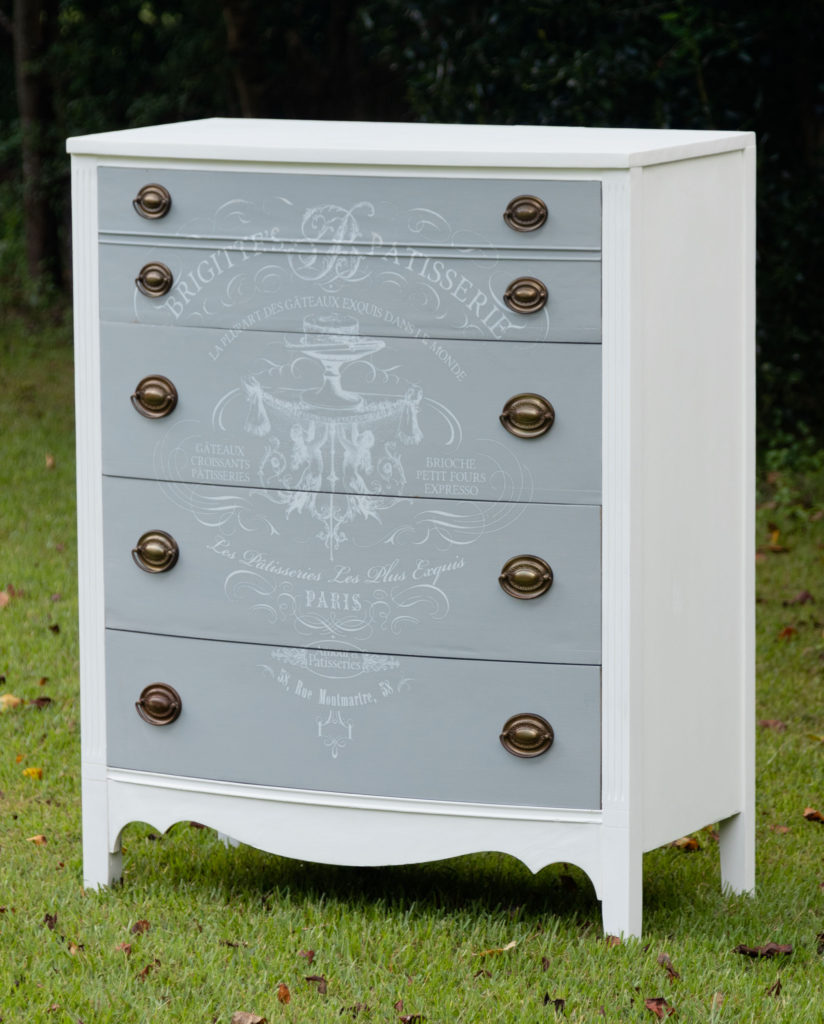 DIY Chalk Painted furniture and transfers