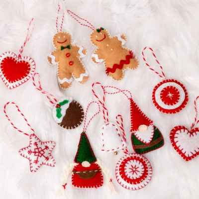 Easy Felt Christmas Ornaments