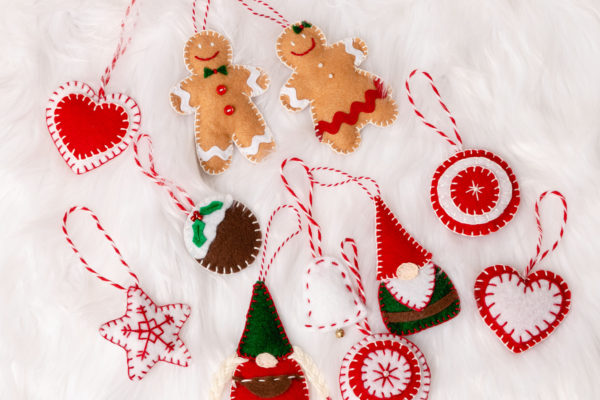 Easy Felt Christmas Ornaments