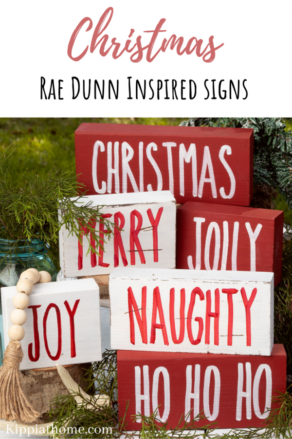 Rae Dunn Inspired Christmas Signs - Kippi at Home