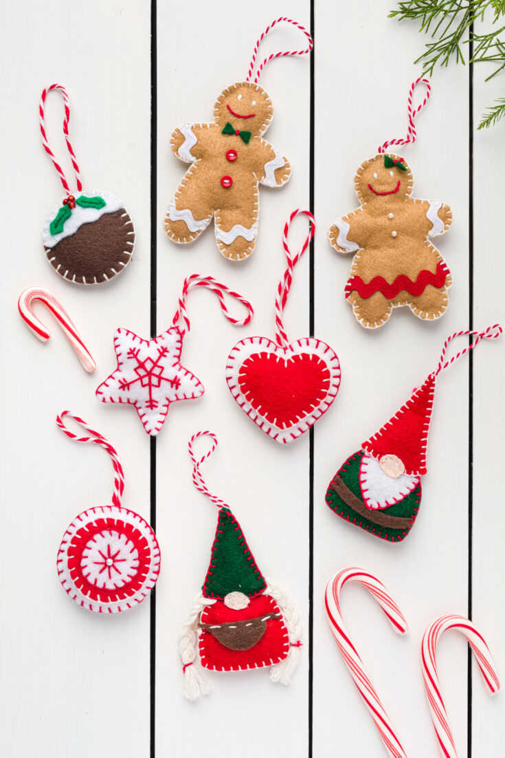 Easy Felt Christmas Ornaments - Kippi at Home