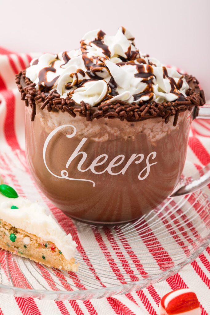 DIY Hot Chocolate Mug with Vinyl Decal DIY Hot Chocolate Mug with Vinyl Decal