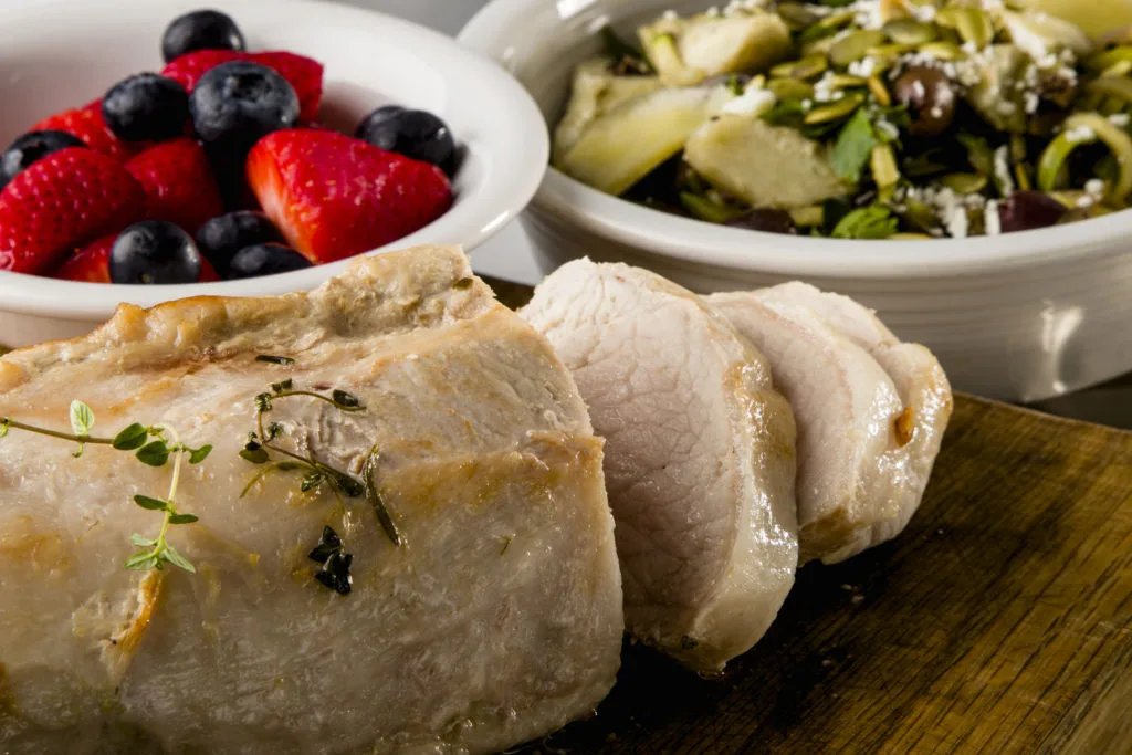Pork Tenderloin and Zoodle Medley. Roasted Pork Tenderloin is low fat, inexpensive and easy to prepare. It is one of the easiest meals to serve. Learn how to cook it to perfection and more. Pork Tenderloin and Zoodle Medley