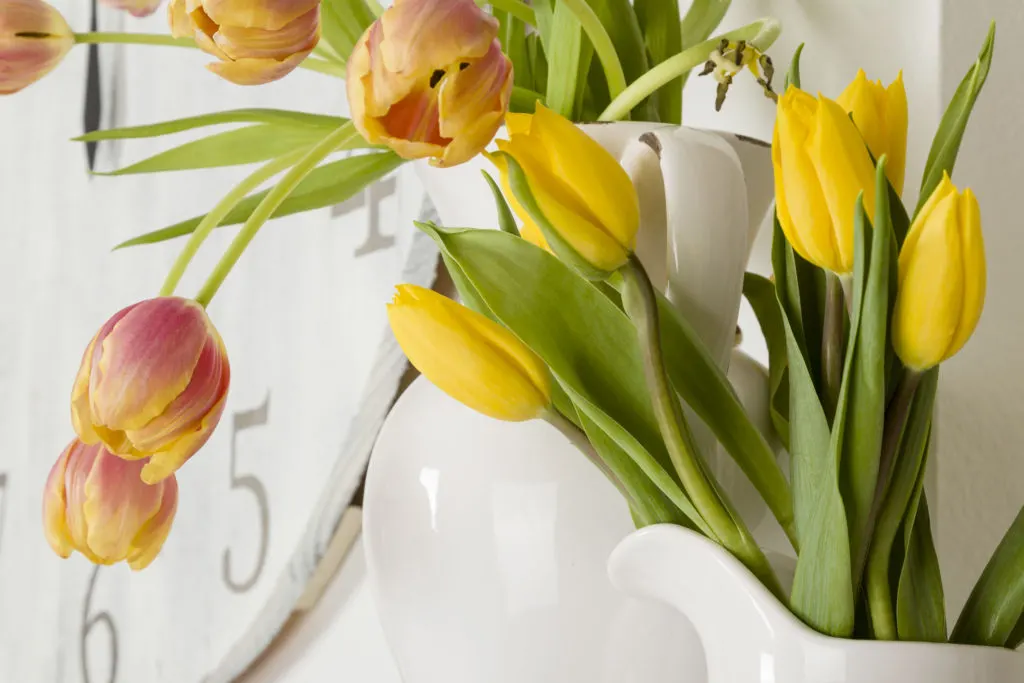 Spring Flowers Spring Flowers, Handmade Clock