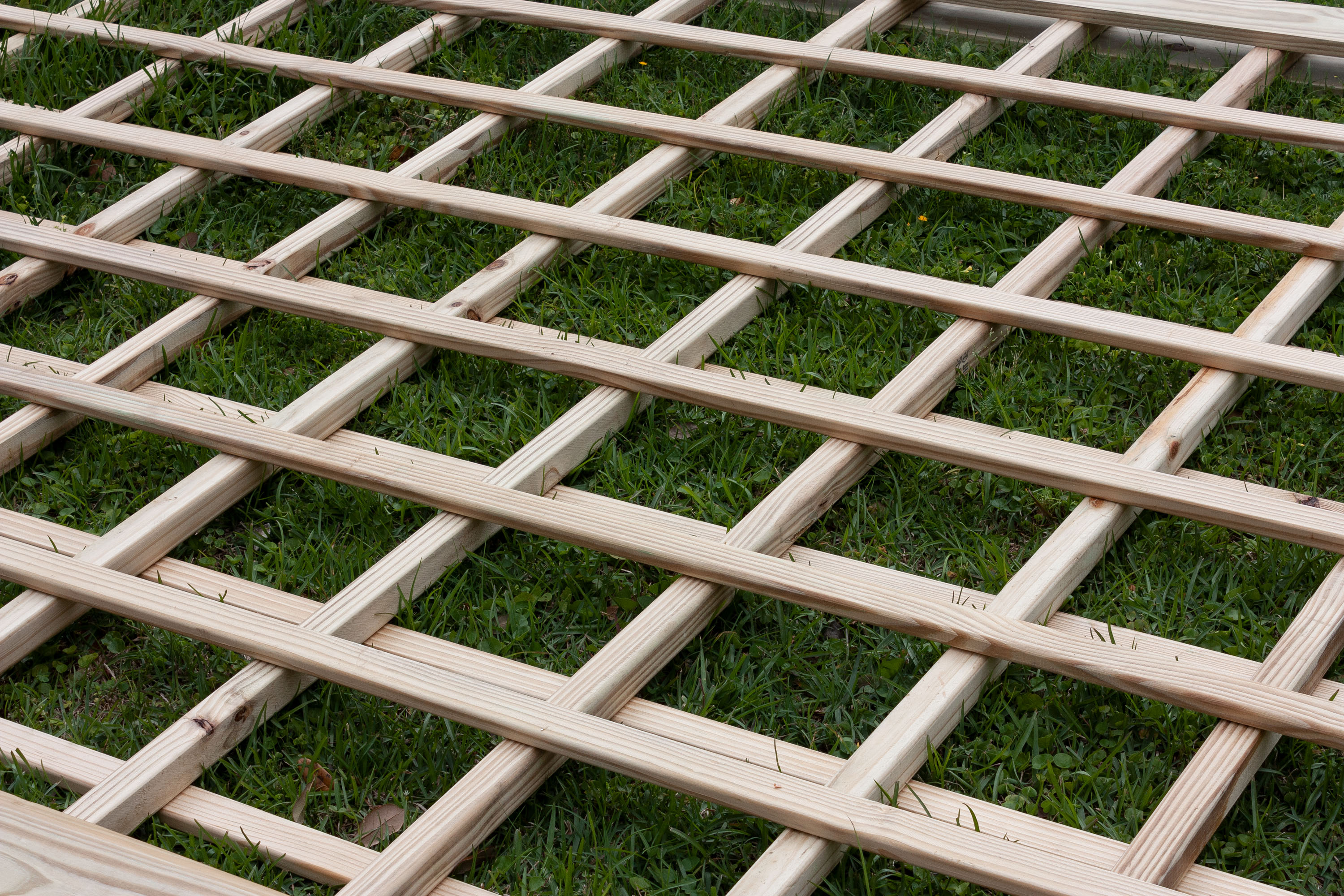 Building the trellis in sections Kippi at Home