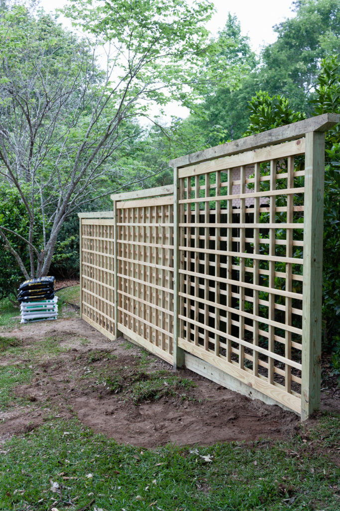 Garden Screen Trellis before lanterns, how to plans