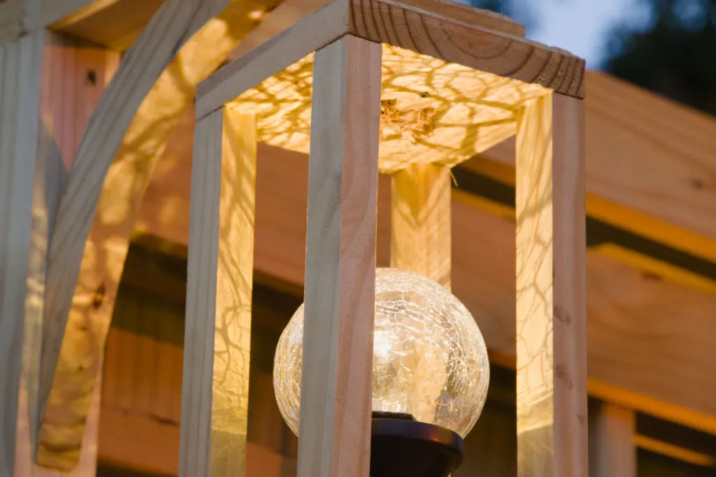 Solar Lantern, garden screen trellis