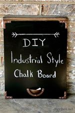 Chalkboard industrial style