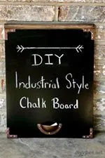 Chalkboard industrial style