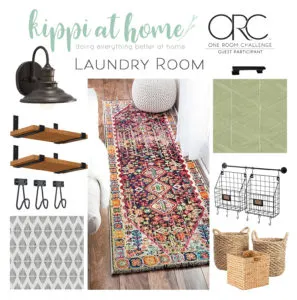 Laundry room makeover mood board 
