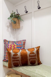 Mudroom Bench Cushion and Pillows