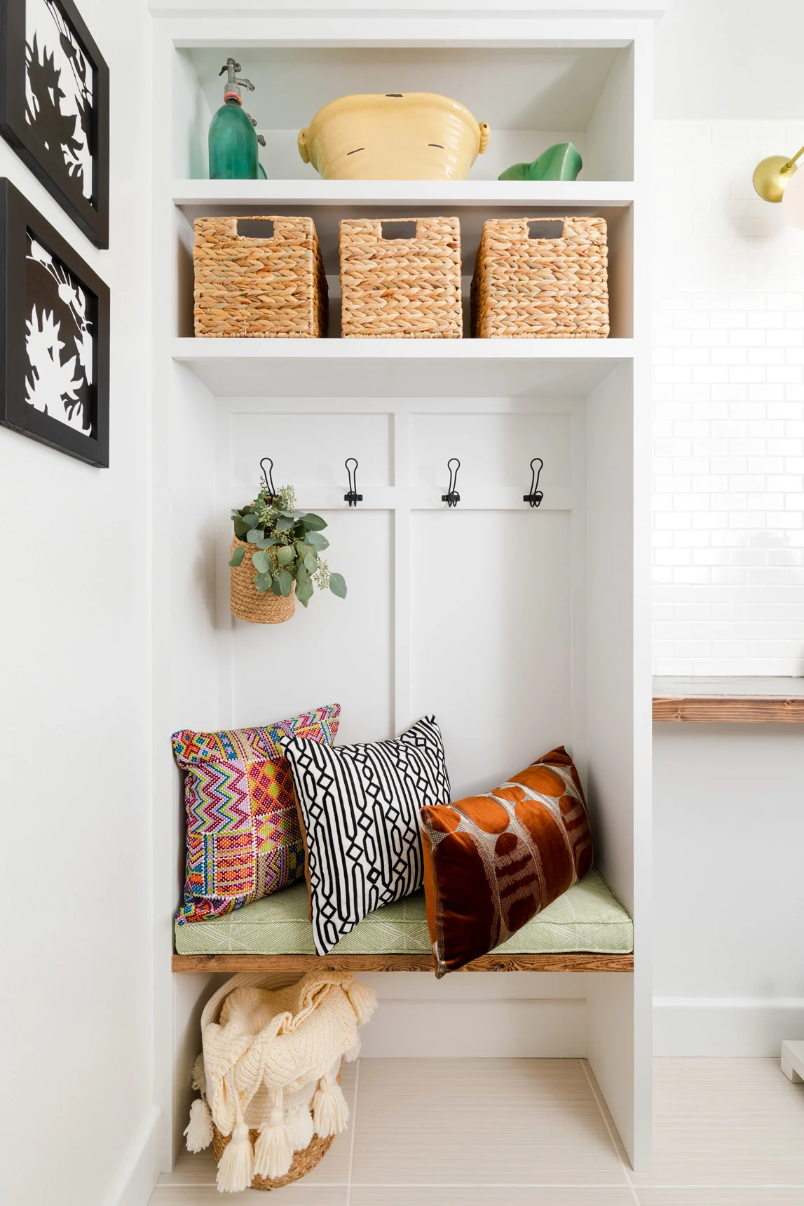 Mudroom Hall Tree - Storage and Bench