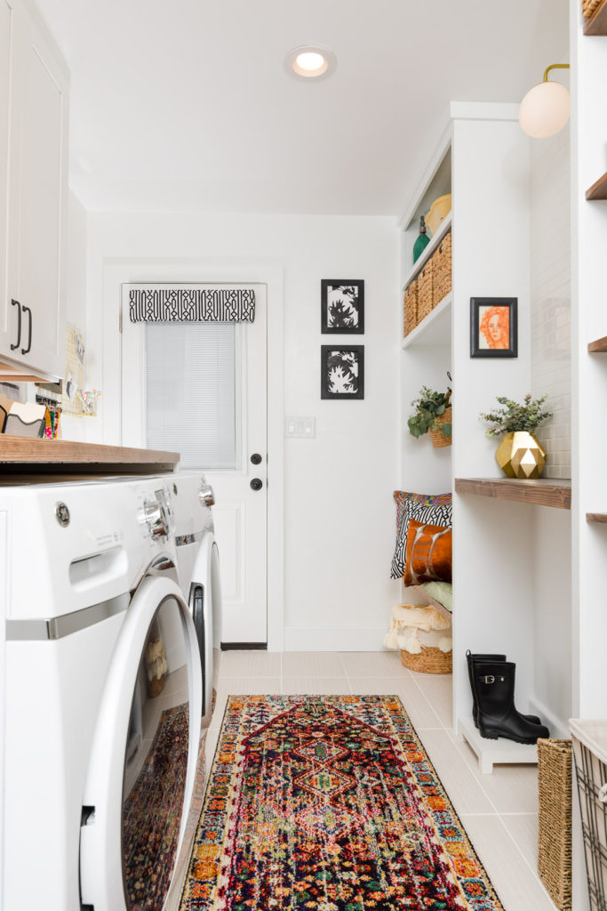 Laundry Room Window Valance - Cornice Board