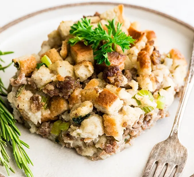 Thanksgiving side dishes Savory Sausage Stuffing