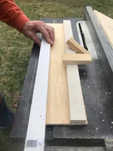Marking the wall cleat to length
