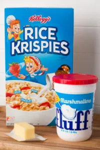 Rice Krisipies, cereal, butter and Fluff