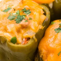 Stuffed peppers with cheese