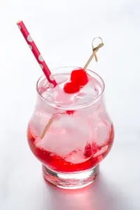 Shirley Temple made with lemon lime-soda - a drink for kids Shirley Temple made with lemon-lime soda - a drink for kids