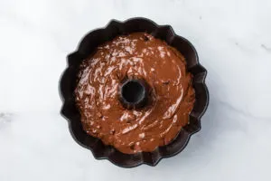 Best chocolate cake recipe batter in bundt pan
