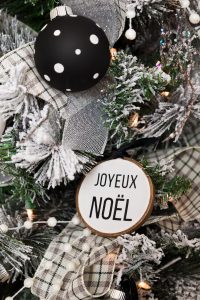DIY Christmas Ornaments on a Christmas tree