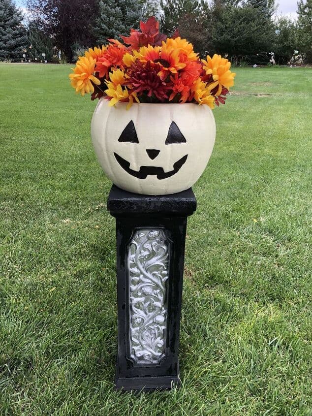 Pumpkin Flower Planter Pumpkin Flower Planter