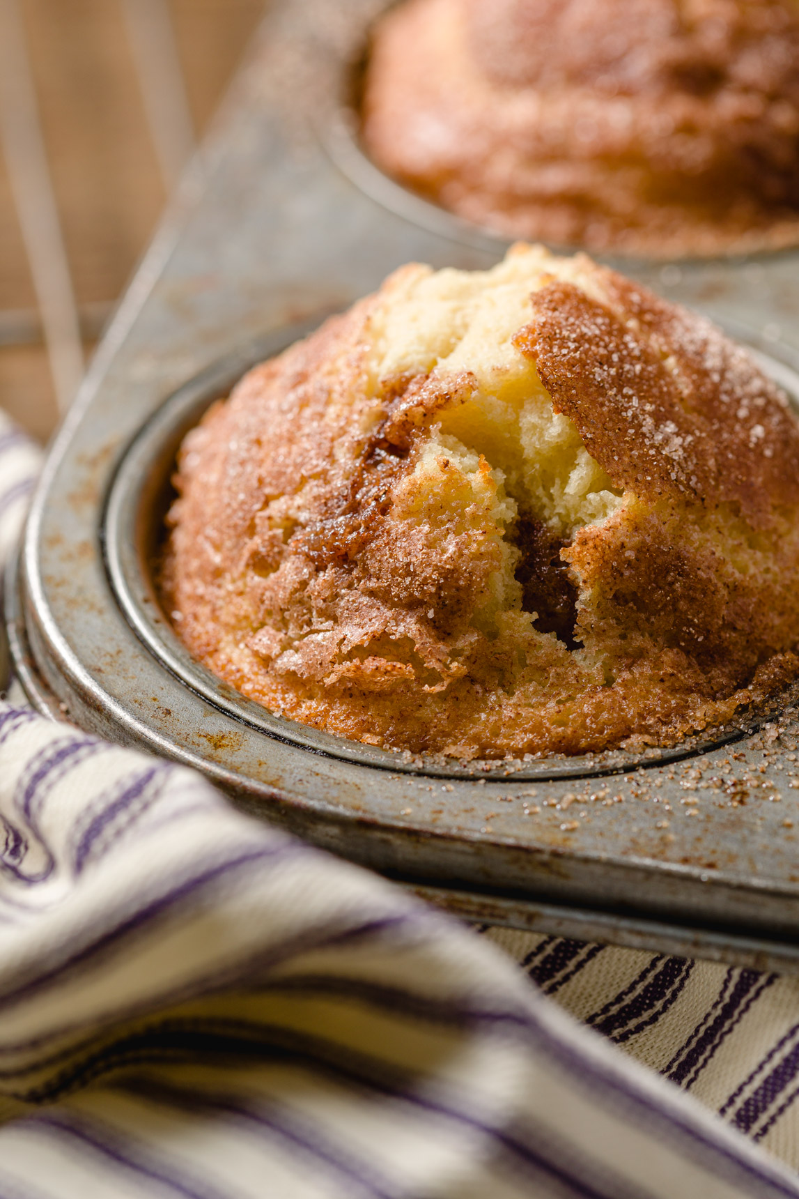 Fresh baked cinnamon muffins