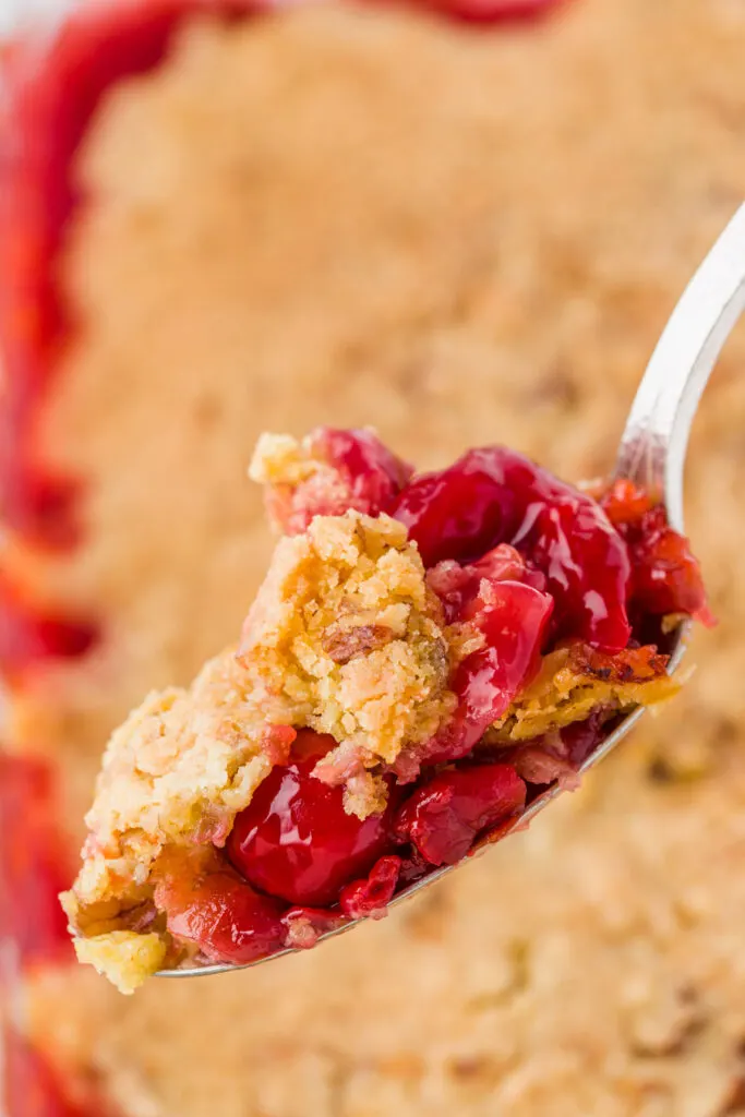 Delicious fruity Dump Cake