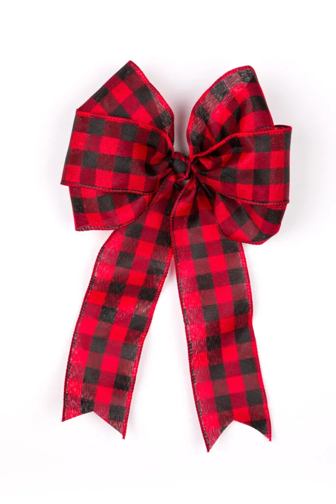 Holiday Home 1.5 Red Plaid Wire Edge Christmas Ribbon, 30 ft