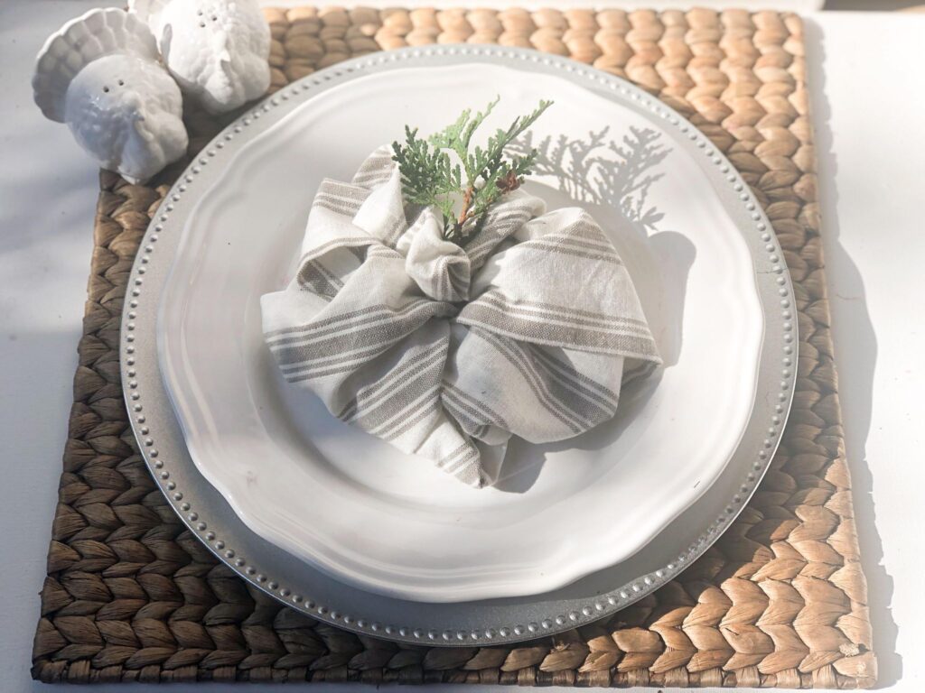 Pumpkin Napkin Thanksgiving Place Setting Pumpkin Napkin Thanksgiving Place Setting