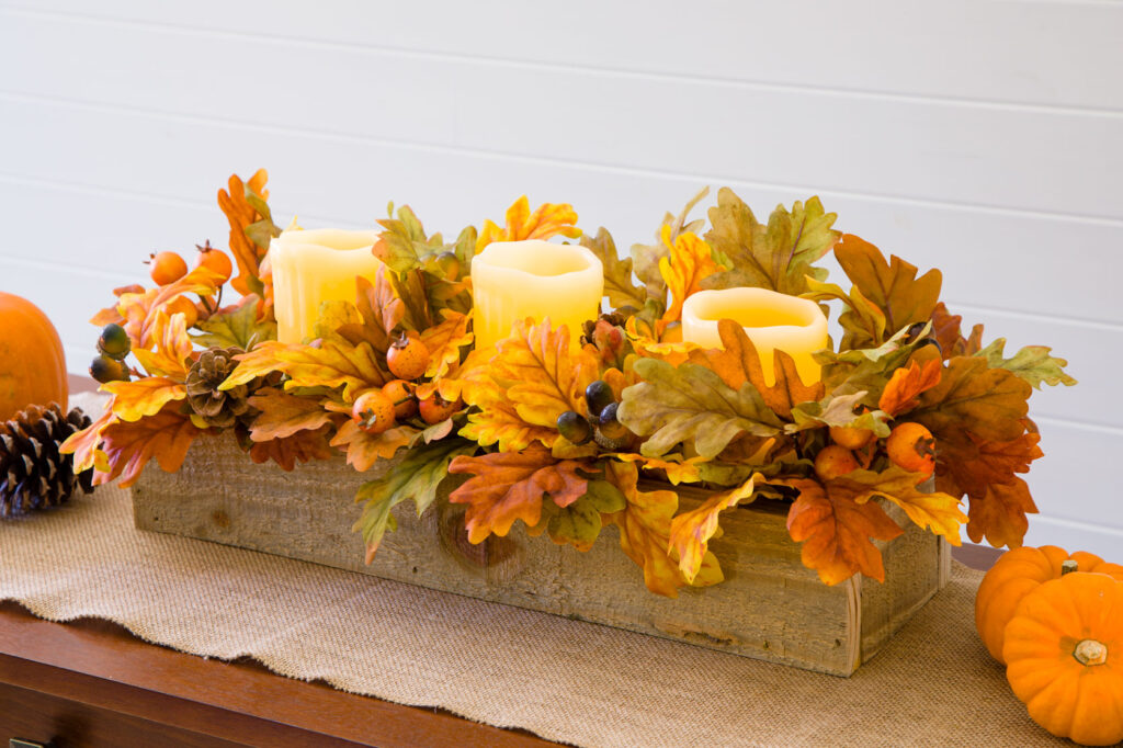 DIY Thanksgiving Centerpiece Box 