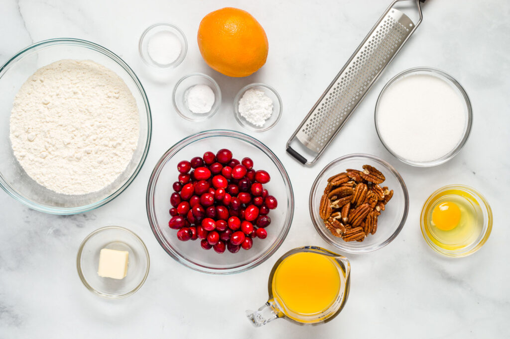 Cranberry muffin ingredients 