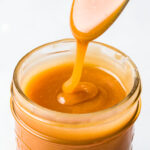 Homemade salted caramel sauce