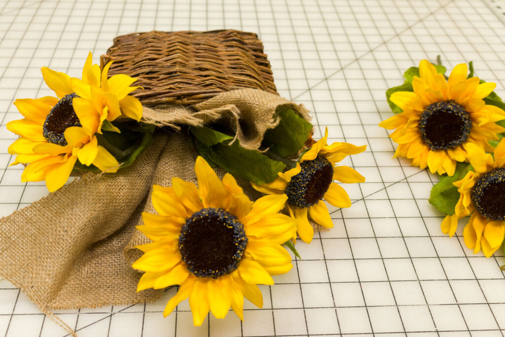 Add a few more sunflower stems Add a few more sunflower stems