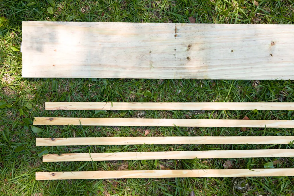 DIY Shutter lumber 