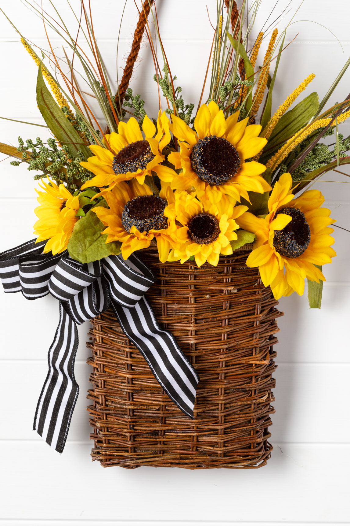 Sunflower Door Basket
