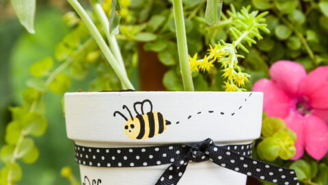 DIY Painted Flower Pot
