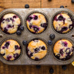 muffin with muffins on a wood table
