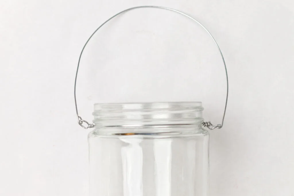 Hanging candle jar