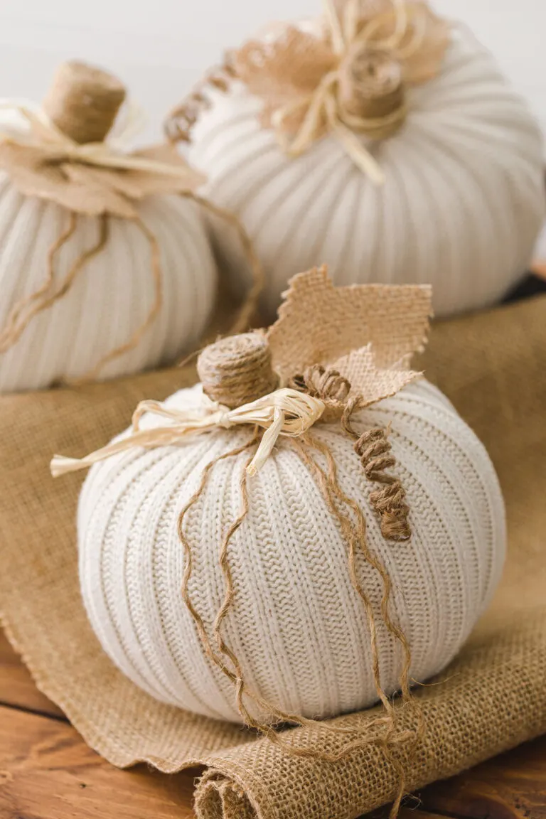 Sweater Pumpkin DIY