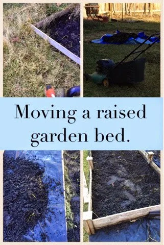 moving a raised garden bed