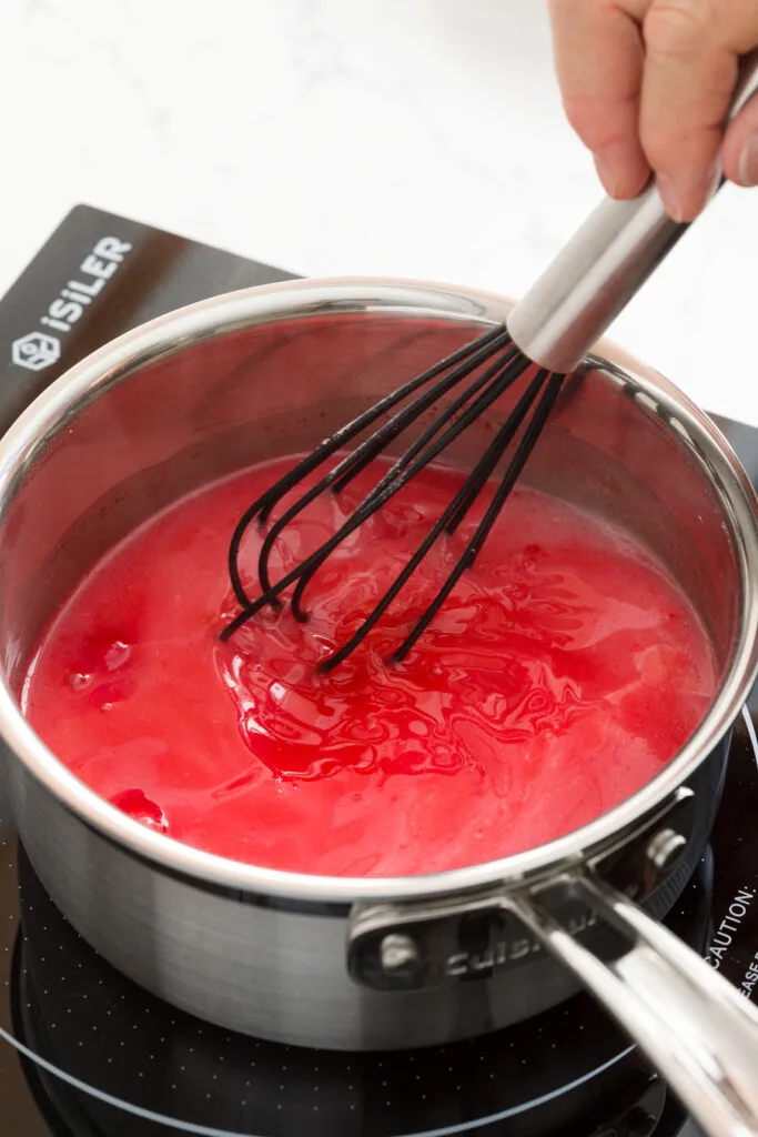 Stirring the jello mixture